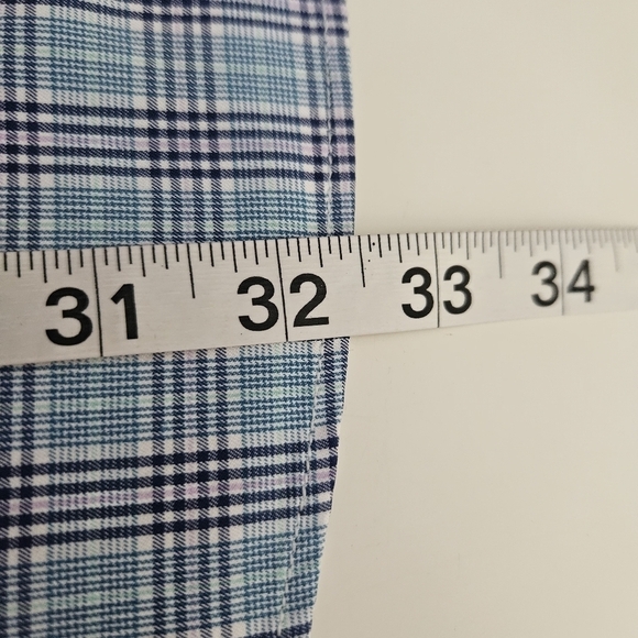 Peter Millar Mens Button Down Blue Pink Plaid Sz XXL - Picture 6 of 8